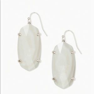 NWT Esme Earring Silver White Kendra Scott